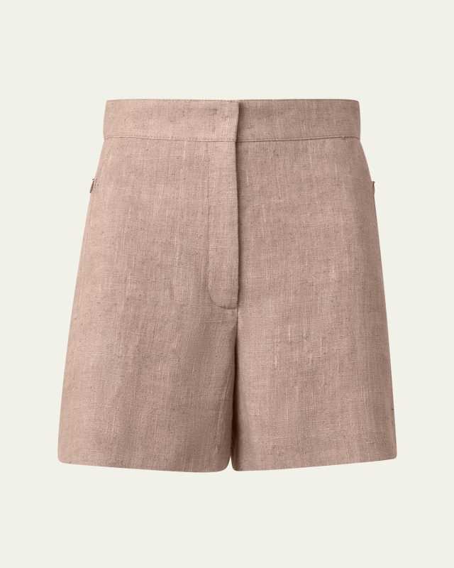 Filia Washed Raw Linen Shorts